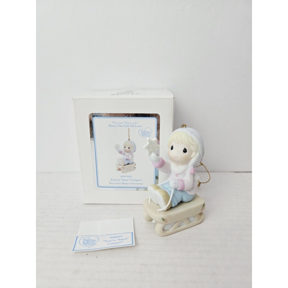Precious Moments Christmas Ornament w/ box You're Snow Unique‎ 990045